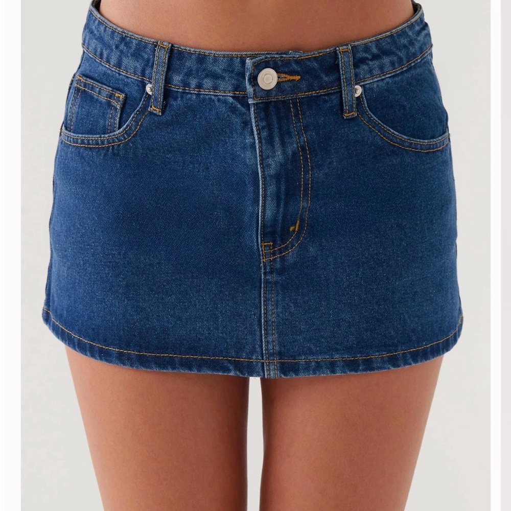 Peppermayo Classic Blue Denim Mini Skirt